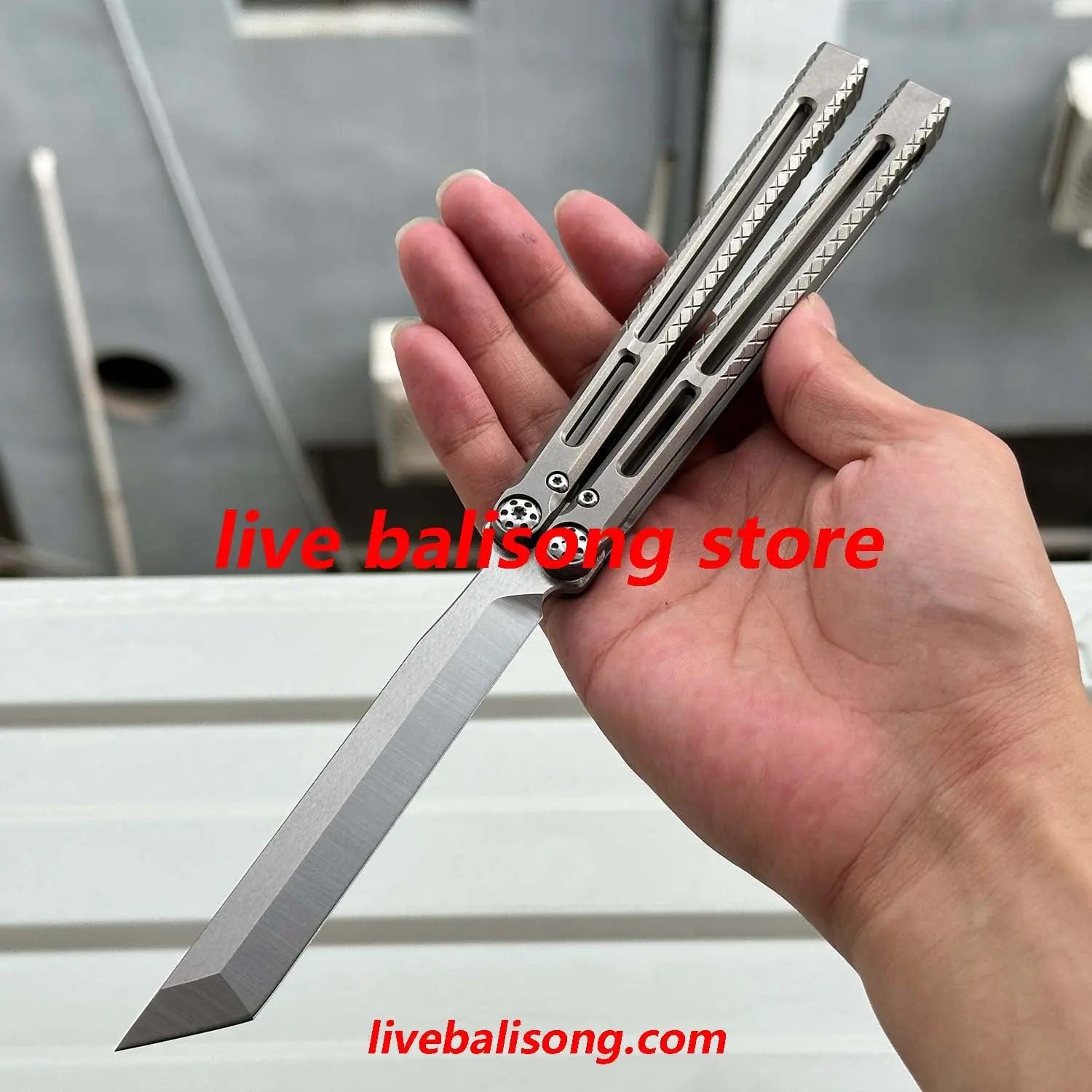 BaliX Telesto Balisong Clone Titanium Handle livebalisong