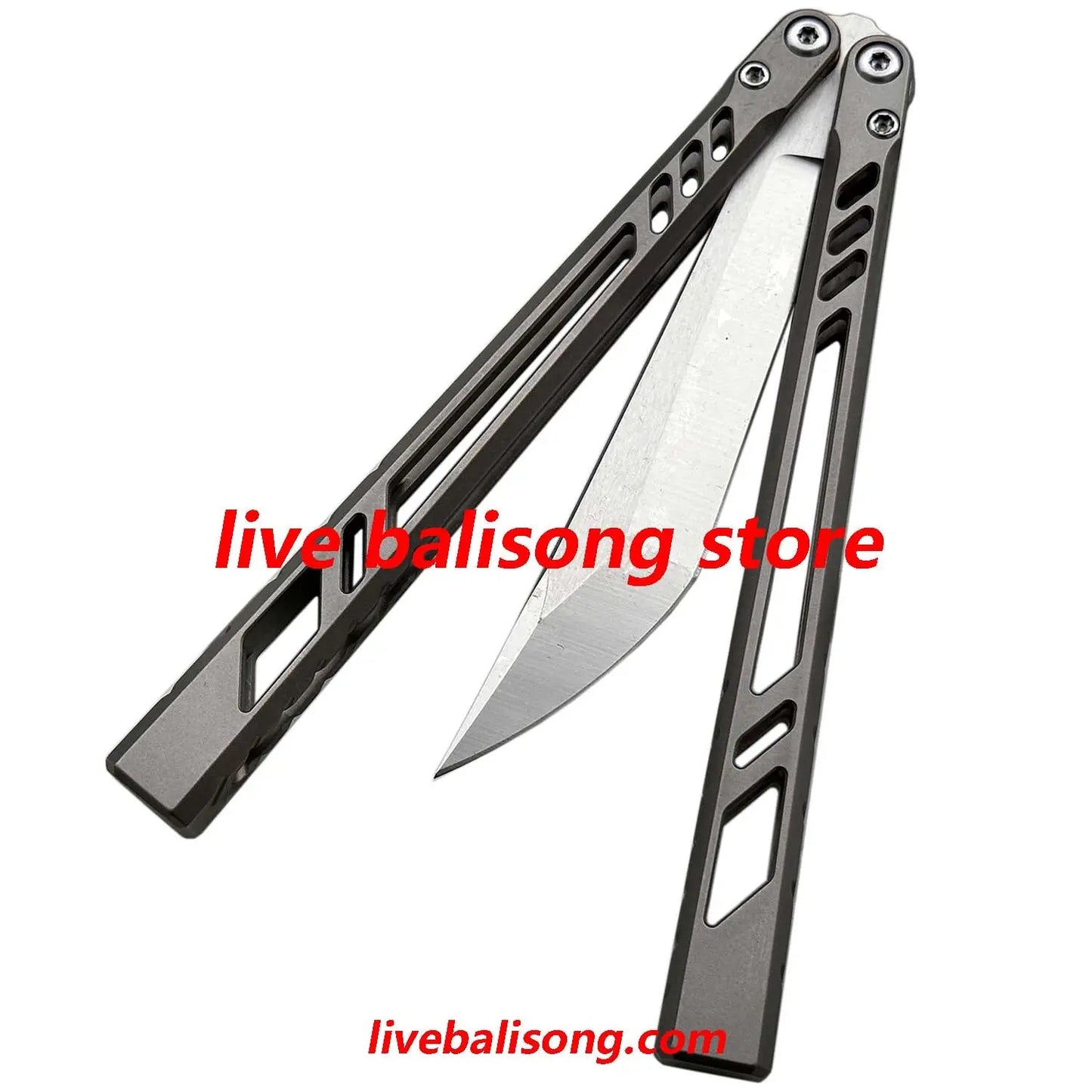 BaliX Ti Barebones Balisong Clone Titanium Handle Bushing System livebalisong