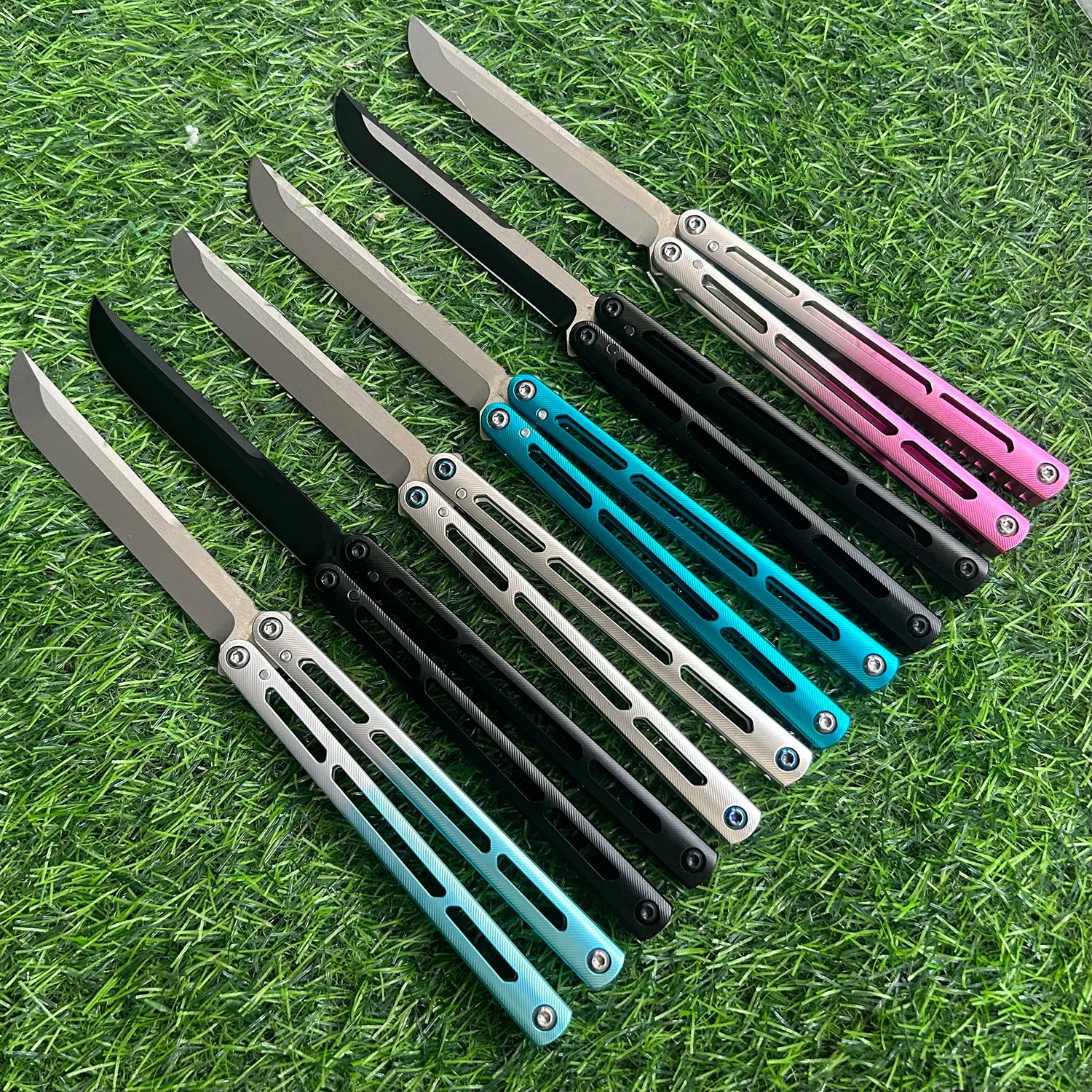 Baliplus Aluminum Tsunami Balisong Clone 7075 Aluminum Handle livebalisong