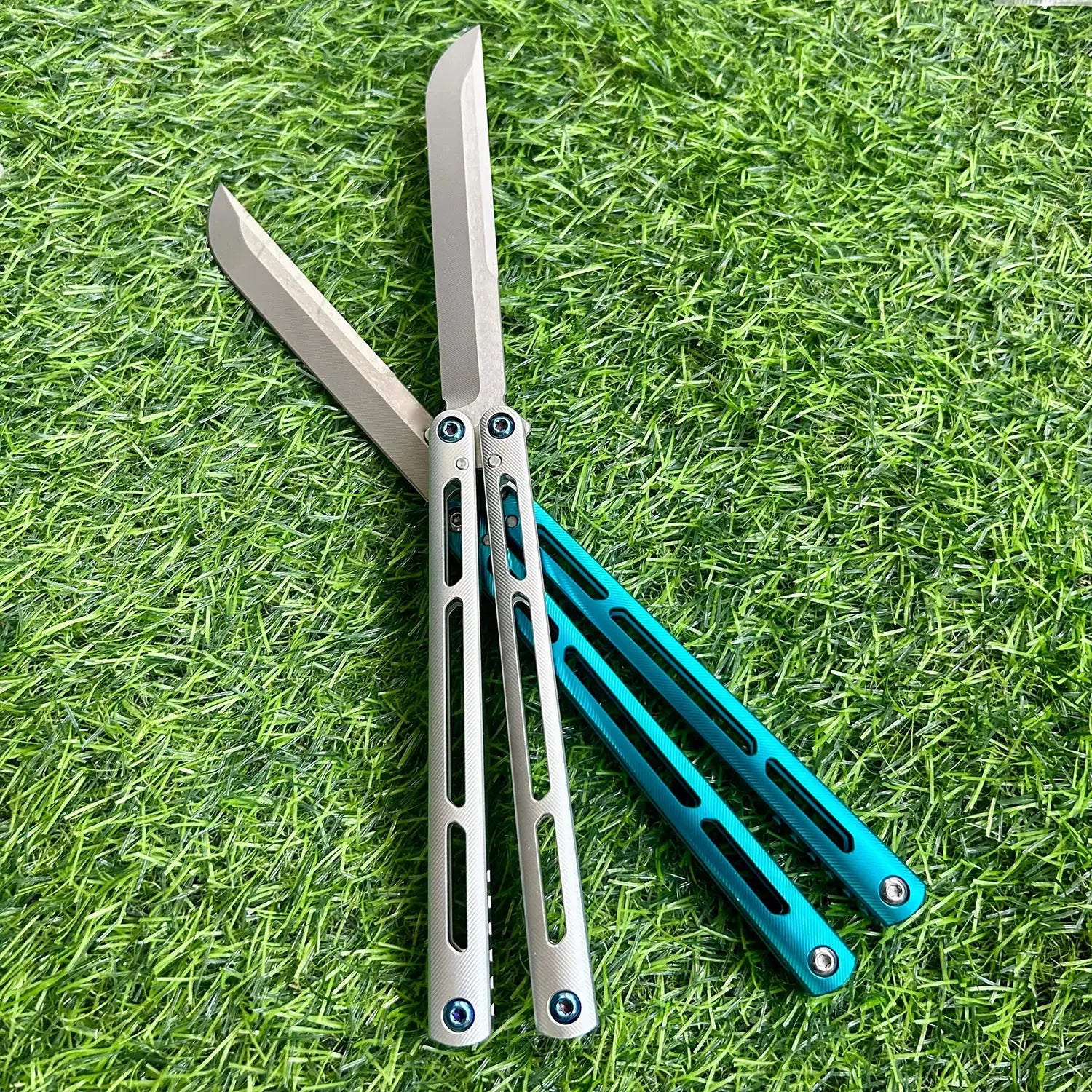 Baliplus Aluminum Tsunami Balisong Clone 7075 Aluminum Handle livebalisong