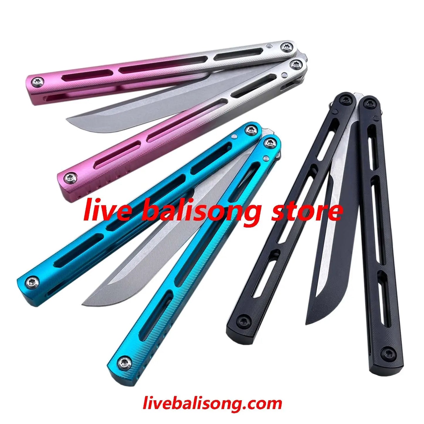 Baliplus Aluminum Tsunami Balisong Clone 7075 Aluminum Handle livebalisong