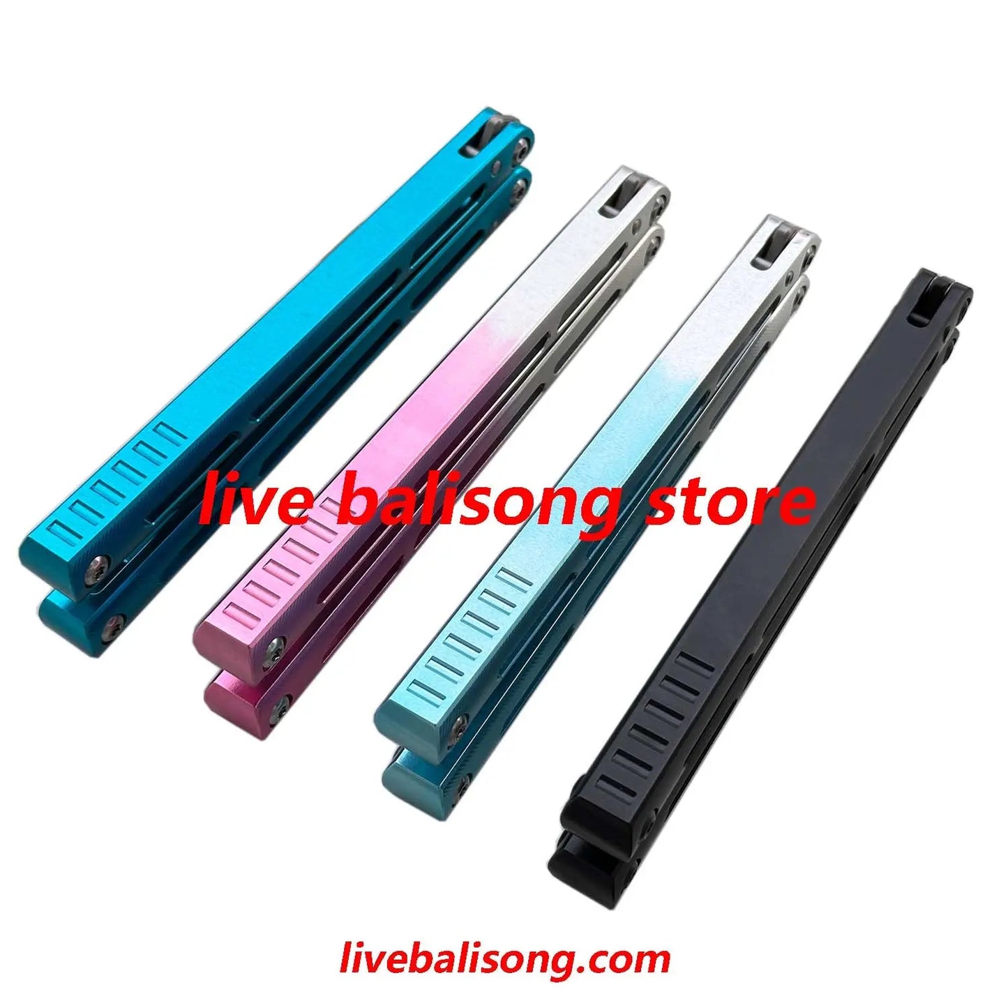 Baliplus Aluminum Tsunami Balisong Clone 7075 Aluminum Handle livebalisong