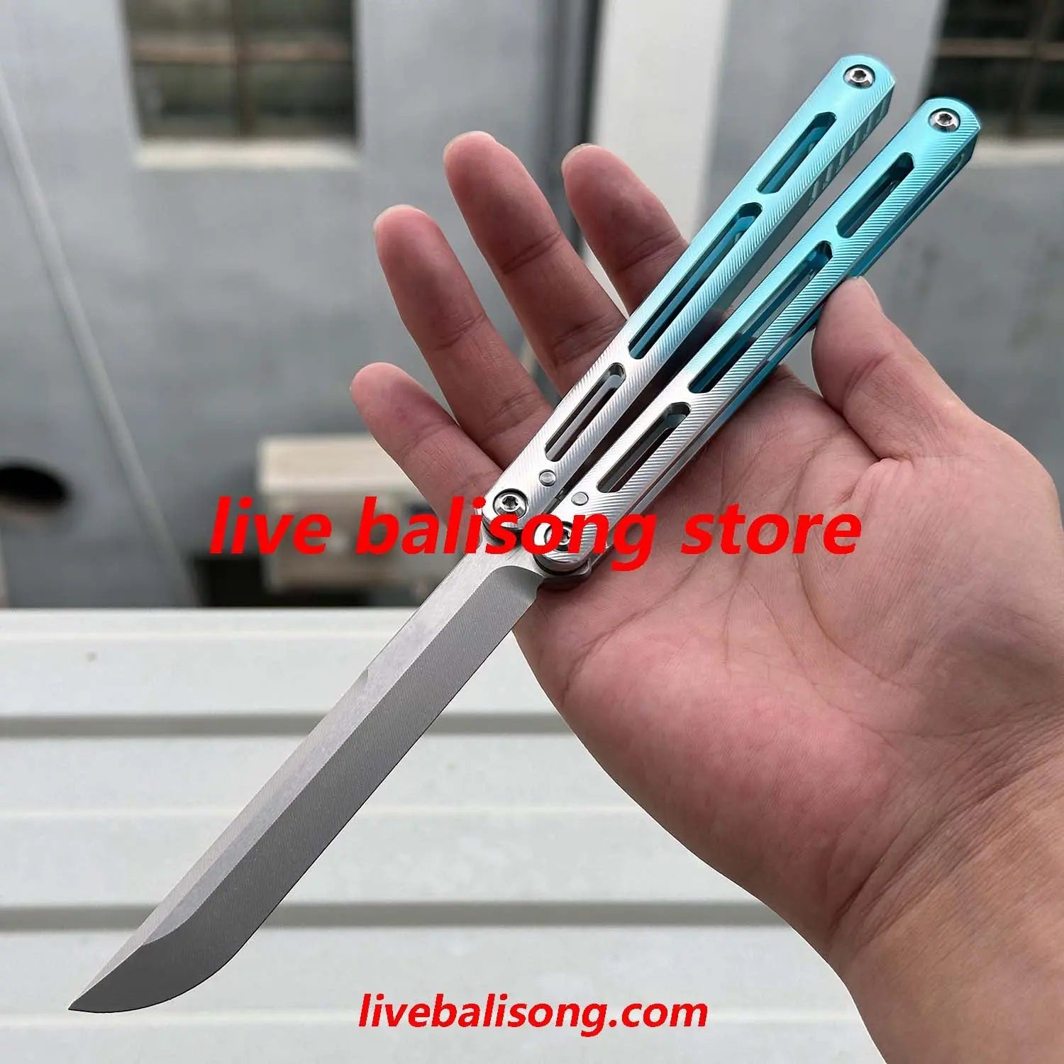 Baliplus Aluminum Tsunami Balisong Clone 7075 Aluminum Handle livebalisong