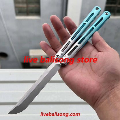 Baliplus Aluminum Tsunami Balisong Clone 7075 Aluminum Handle livebalisong