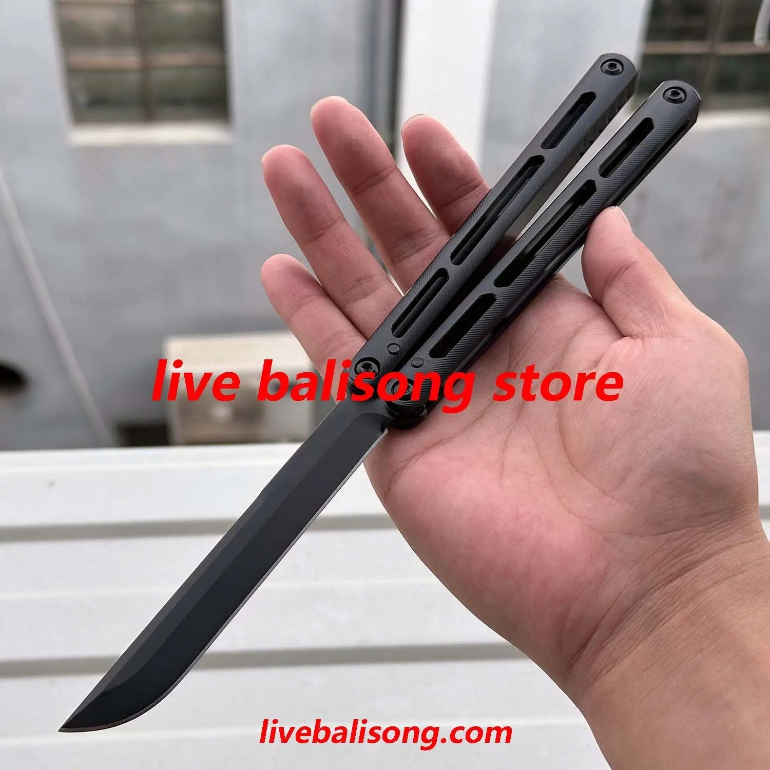 Baliplus Aluminum Tsunami Balisong Clone 7075 Aluminum Handle livebalisong