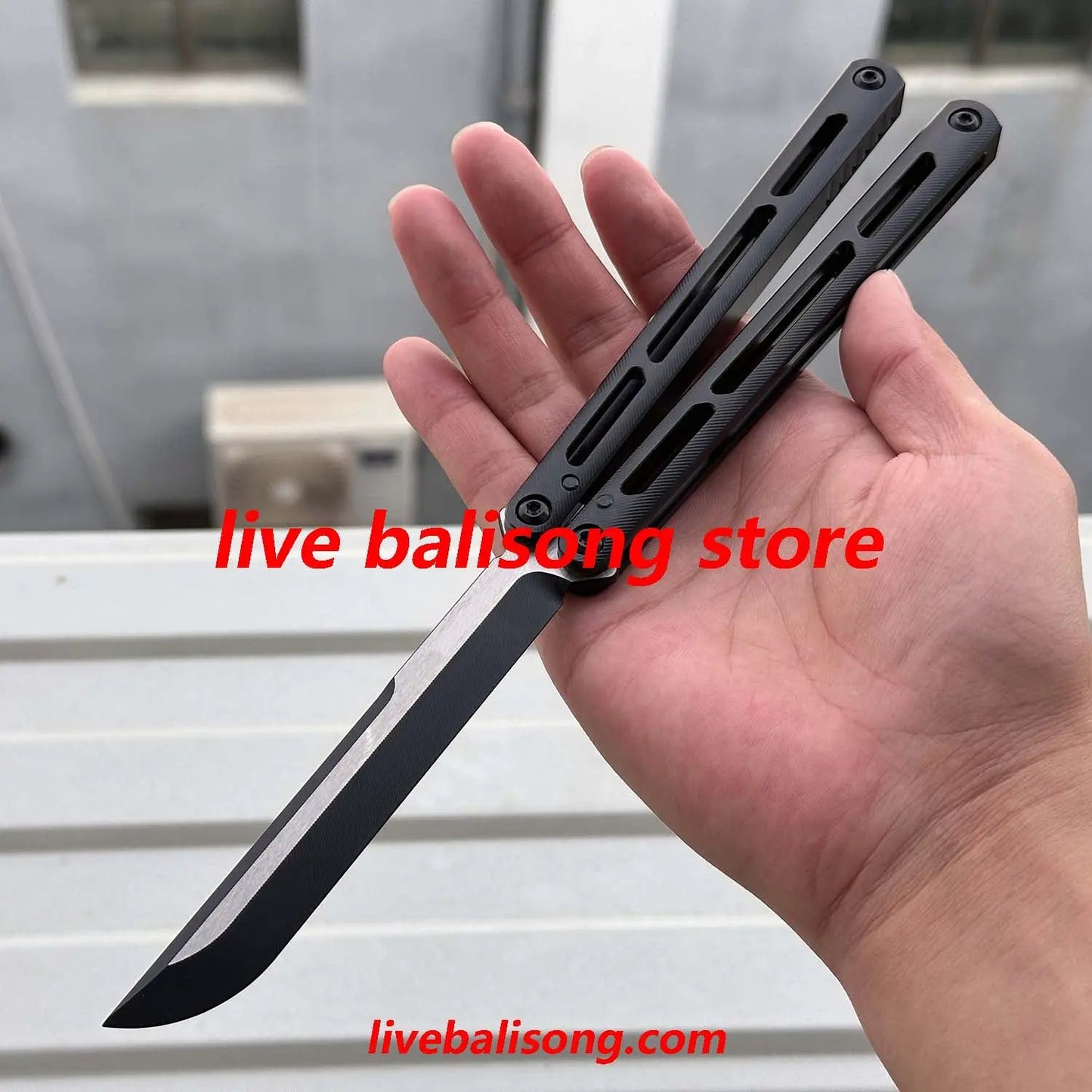 Baliplus Aluminum Tsunami Balisong Clone 7075 Aluminum Handle livebalisong