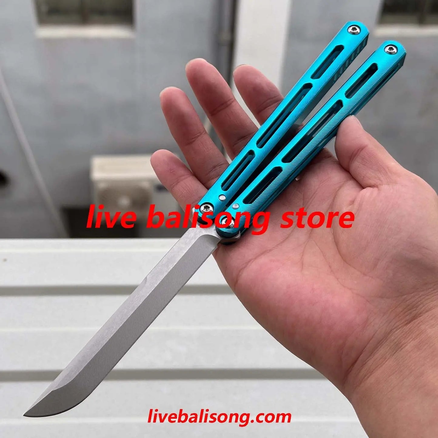 Baliplus Aluminum Tsunami Balisong Clone 7075 Aluminum Handle livebalisong