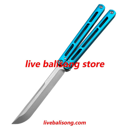 Baliplus Aluminum Tsunami Balisong Clone 7075 Aluminum Handle livebalisong