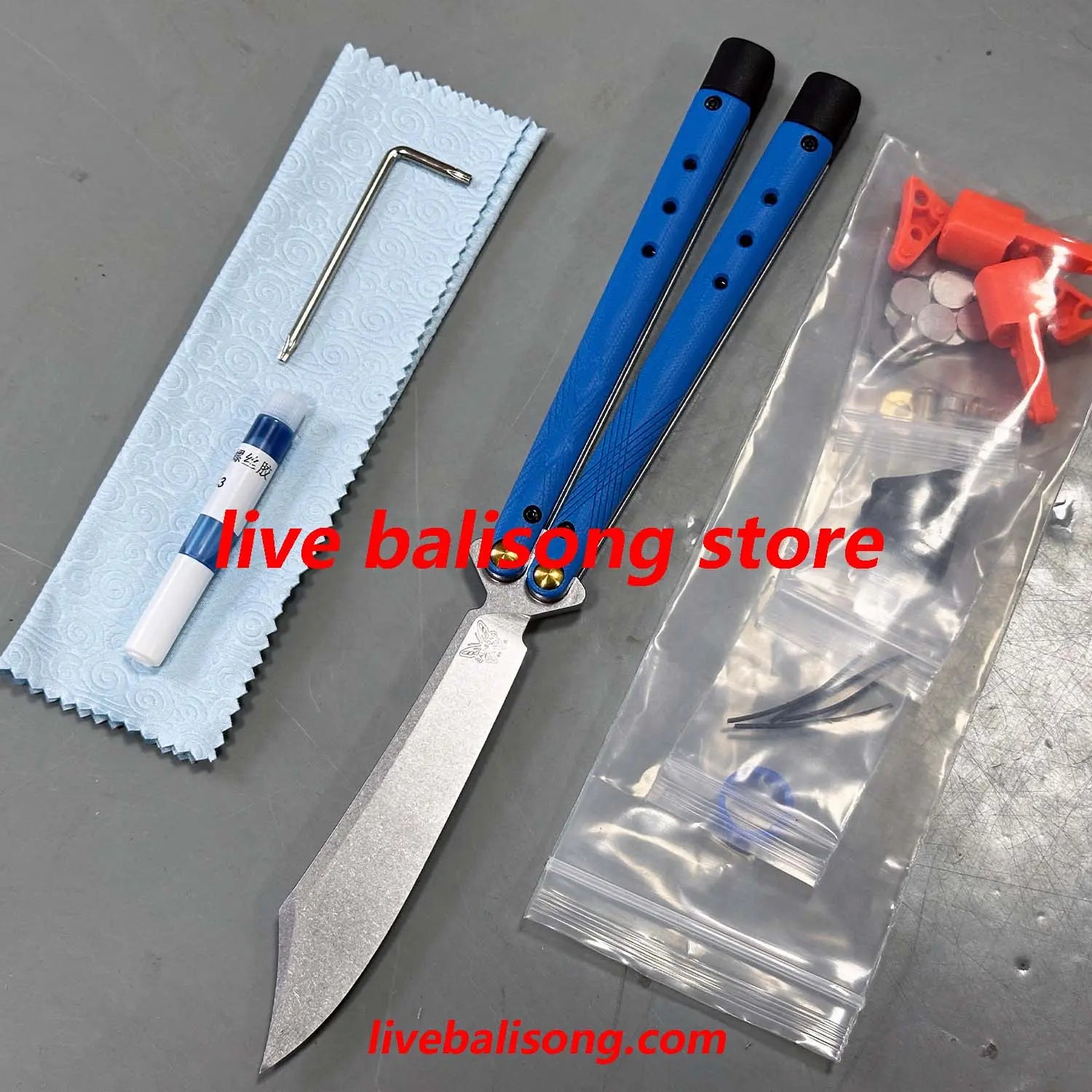 Baliplus Benchmade 99 (BM99) Necron Balisong Clone livebalisong