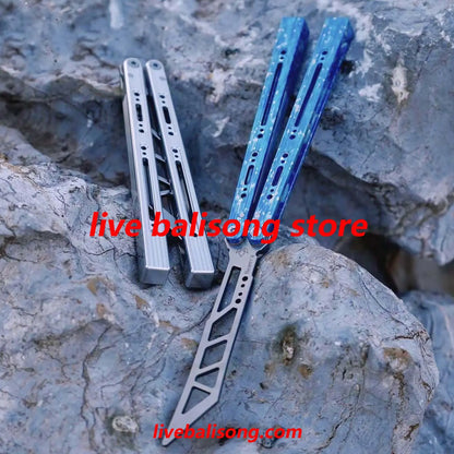 Newera Sunshine Original Balisong 7075 Aluminum Handle Bushing System livebalisong