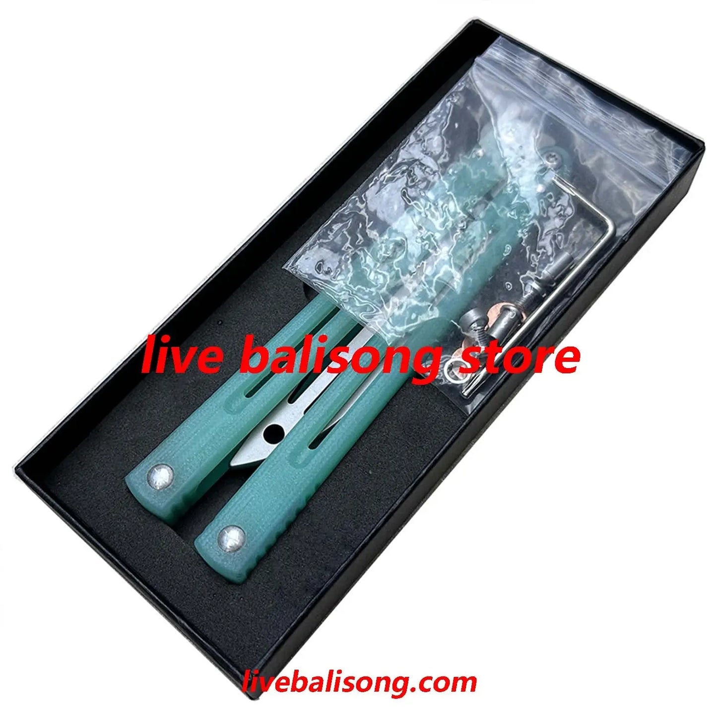 TOUCH TIMES Hairtail Balisong Trainer G10 Handle Bushings System livebalisong