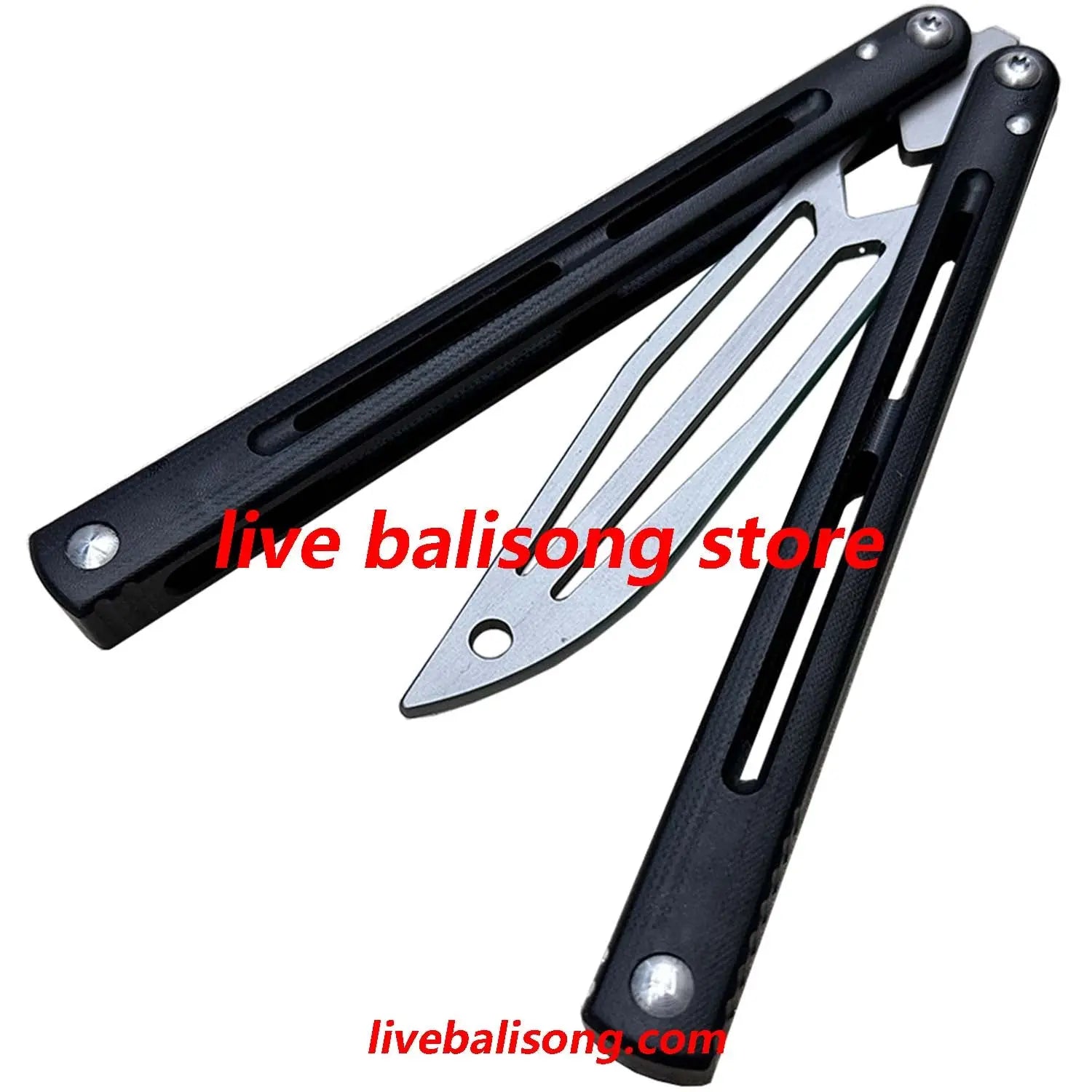 TOUCH TIMES Hairtail Balisong Trainer G10 Handle Bushings System livebalisong