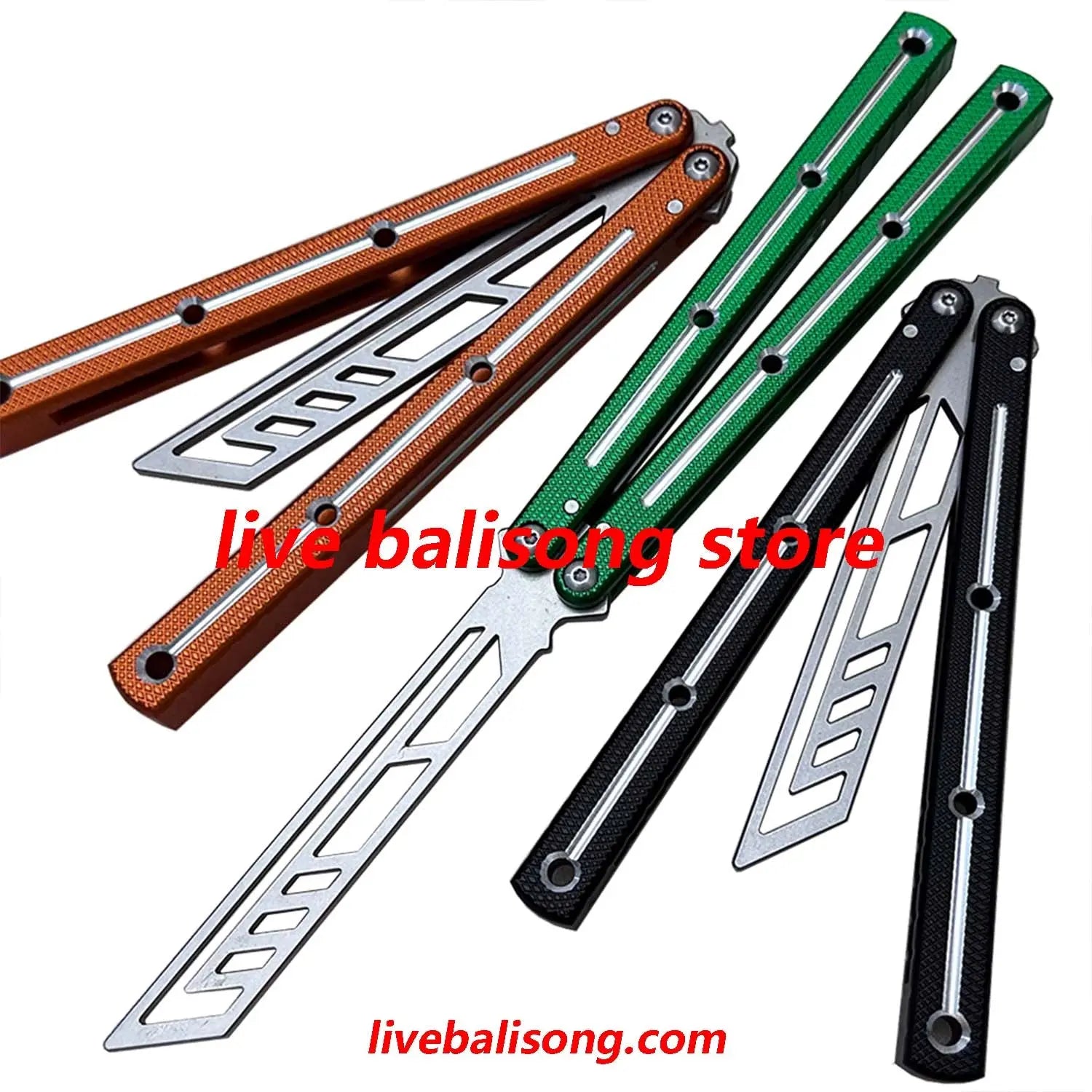 TOUCH TIMES Kraken V3 Balisong Trainer Clone 6061 Aluminum Handle livebalisong