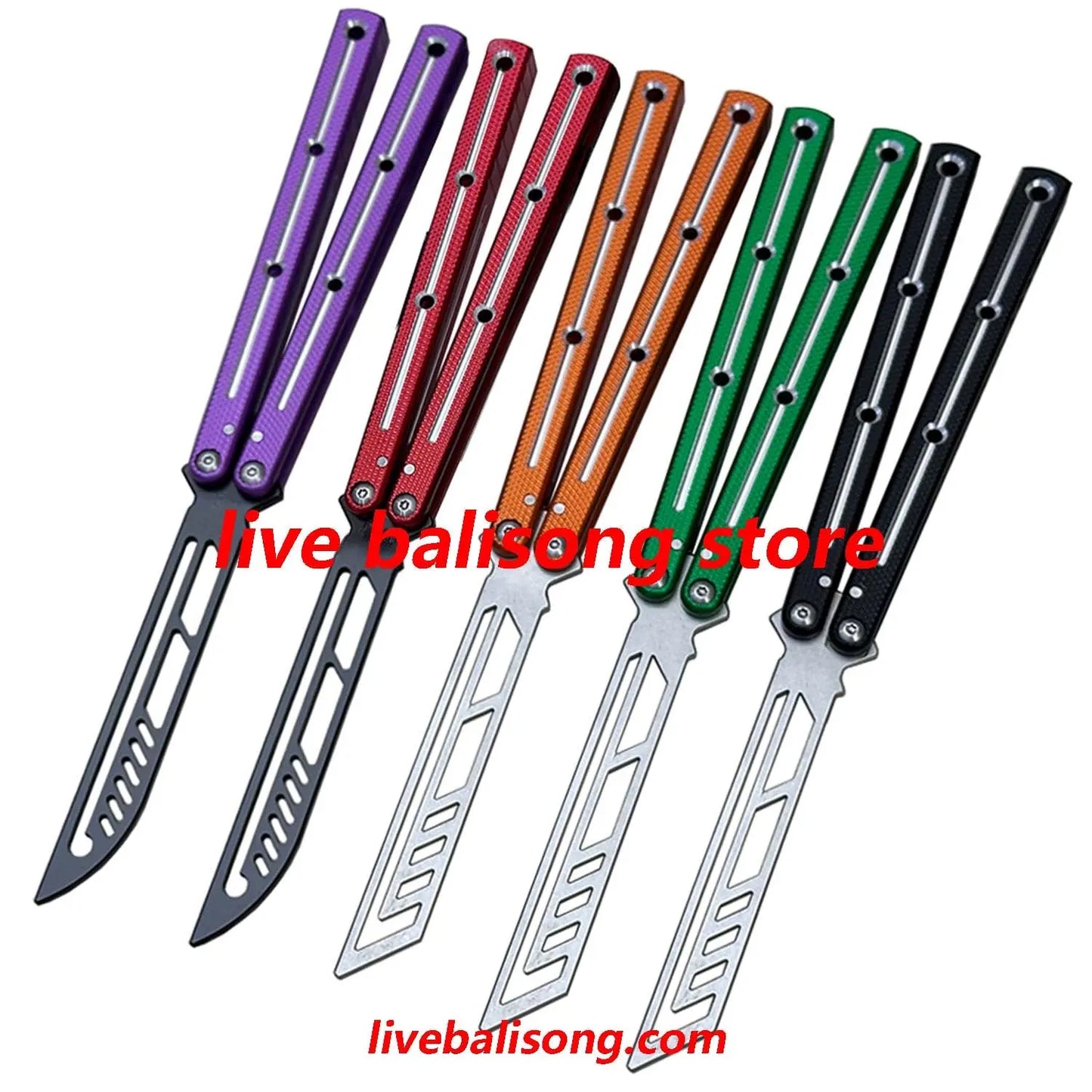 TOUCH TIMES Kraken V3 Balisong Trainer Clone 6061 Aluminum Handle livebalisong