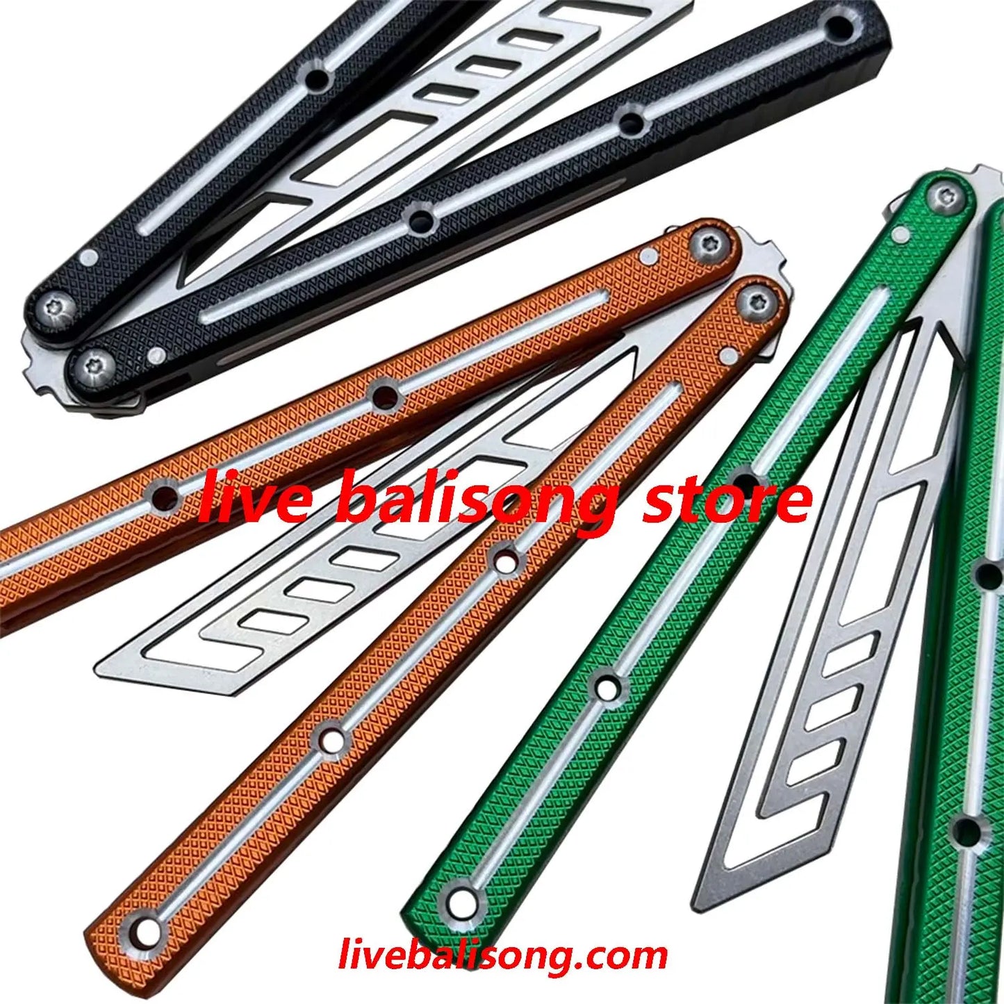 TOUCH TIMES Kraken V3 Balisong Trainer Clone 6061 Aluminum Handle livebalisong