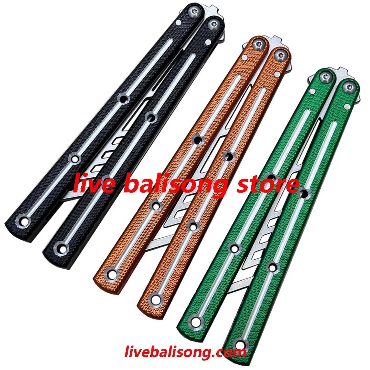 TOUCH TIMES Kraken V3 Balisong Trainer Clone 6061 Aluminum Handle livebalisong