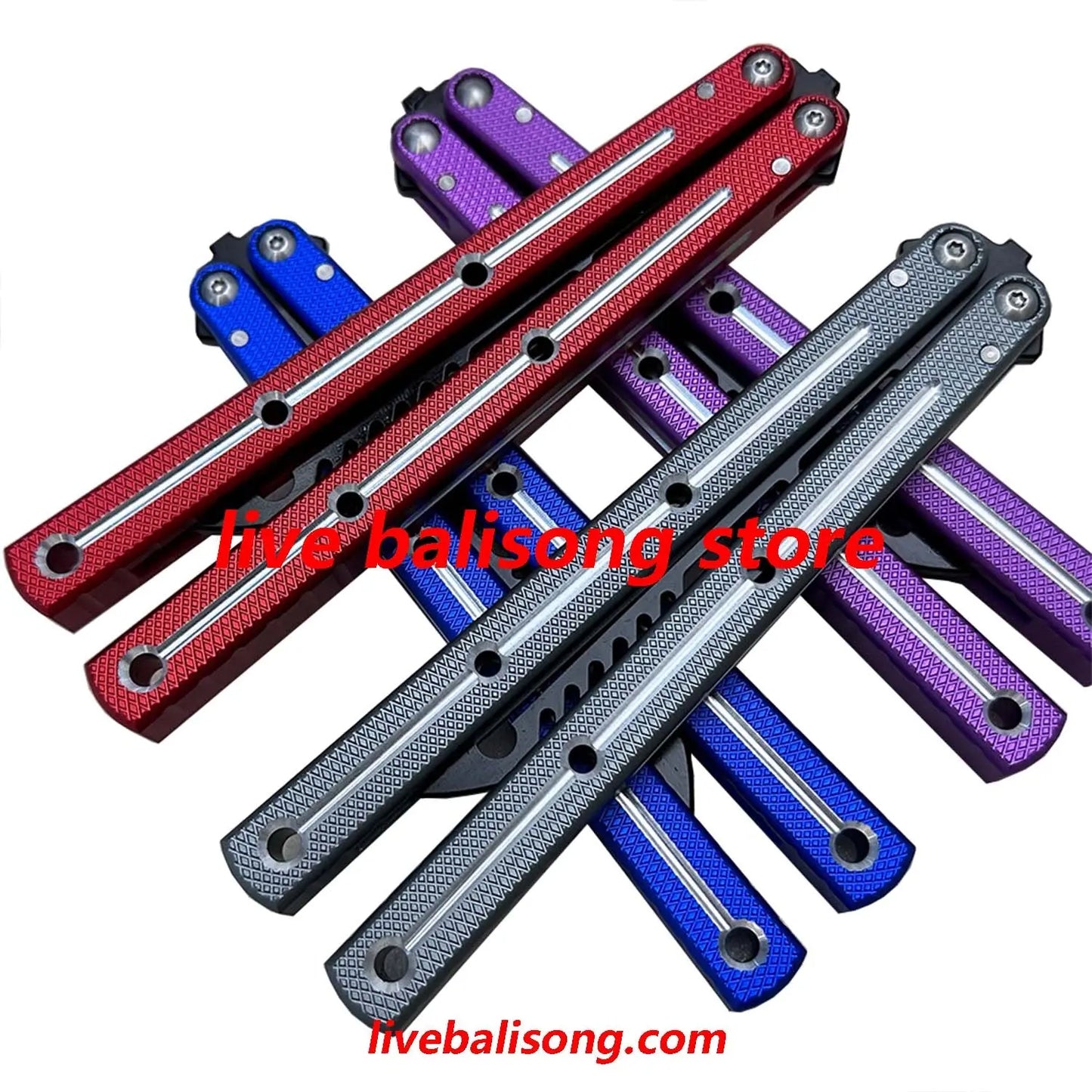 TOUCH TIMES Kraken V3 Balisong Trainer Clone 6061 Aluminum Handle livebalisong