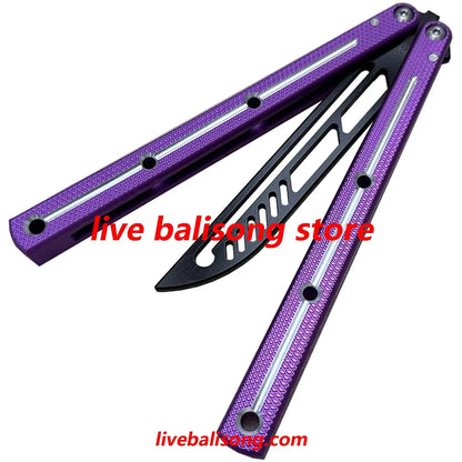 TOUCH TIMES Kraken V3 Balisong Trainer Clone 6061 Aluminum Handle livebalisong