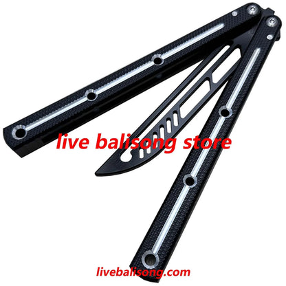 TOUCH TIMES Kraken V3 Balisong Trainer Clone 6061 Aluminum Handle livebalisong