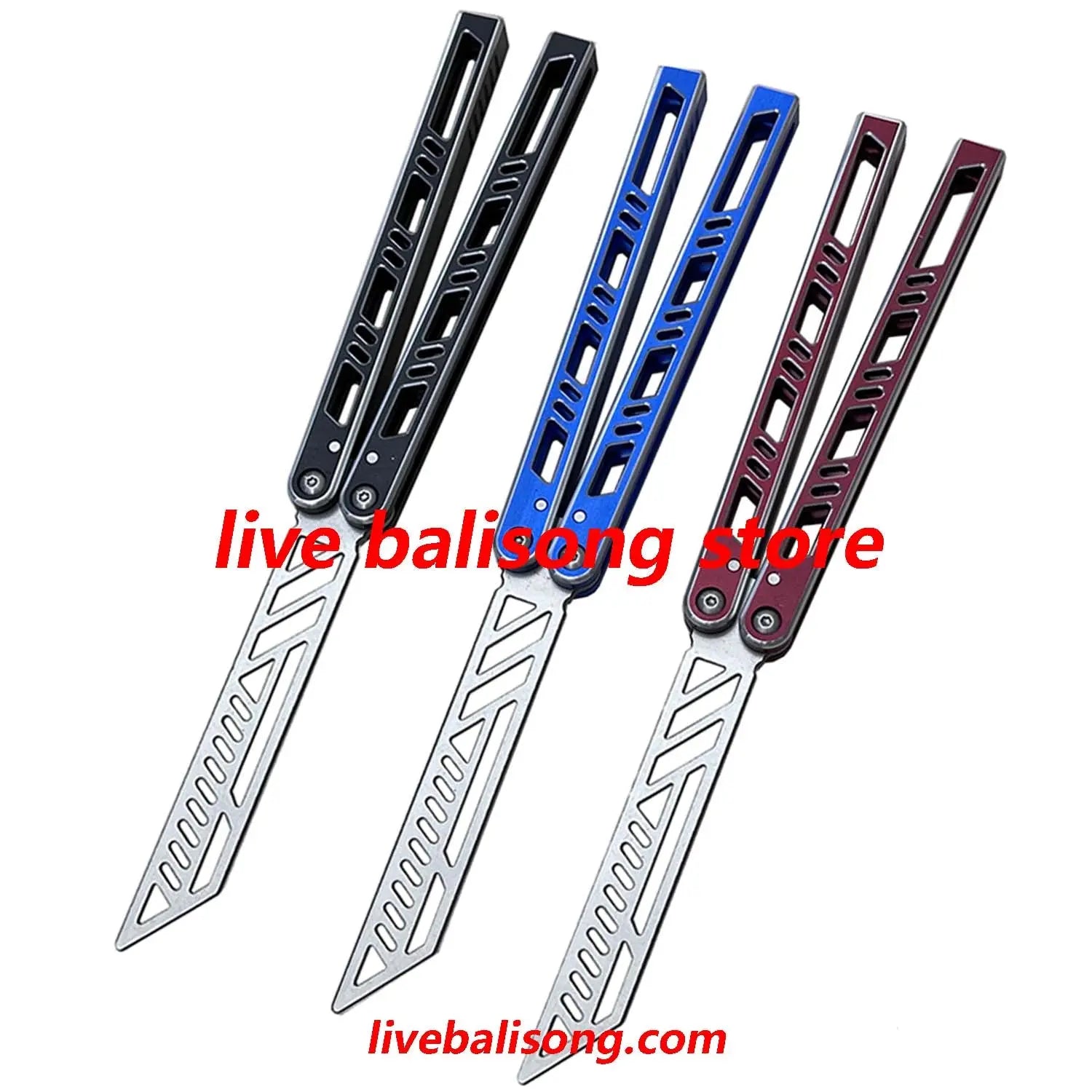 TOUCH TIMES Megalodon Balisong Trainer Clone 7075 Aluminum Handle livebalisong