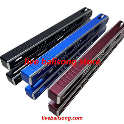 TOUCH TIMES Megalodon Balisong Trainer Clone 7075 Aluminum Handle livebalisong