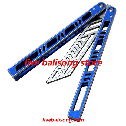 TOUCH TIMES Megalodon Balisong Trainer Clone 7075 Aluminum Handle livebalisong