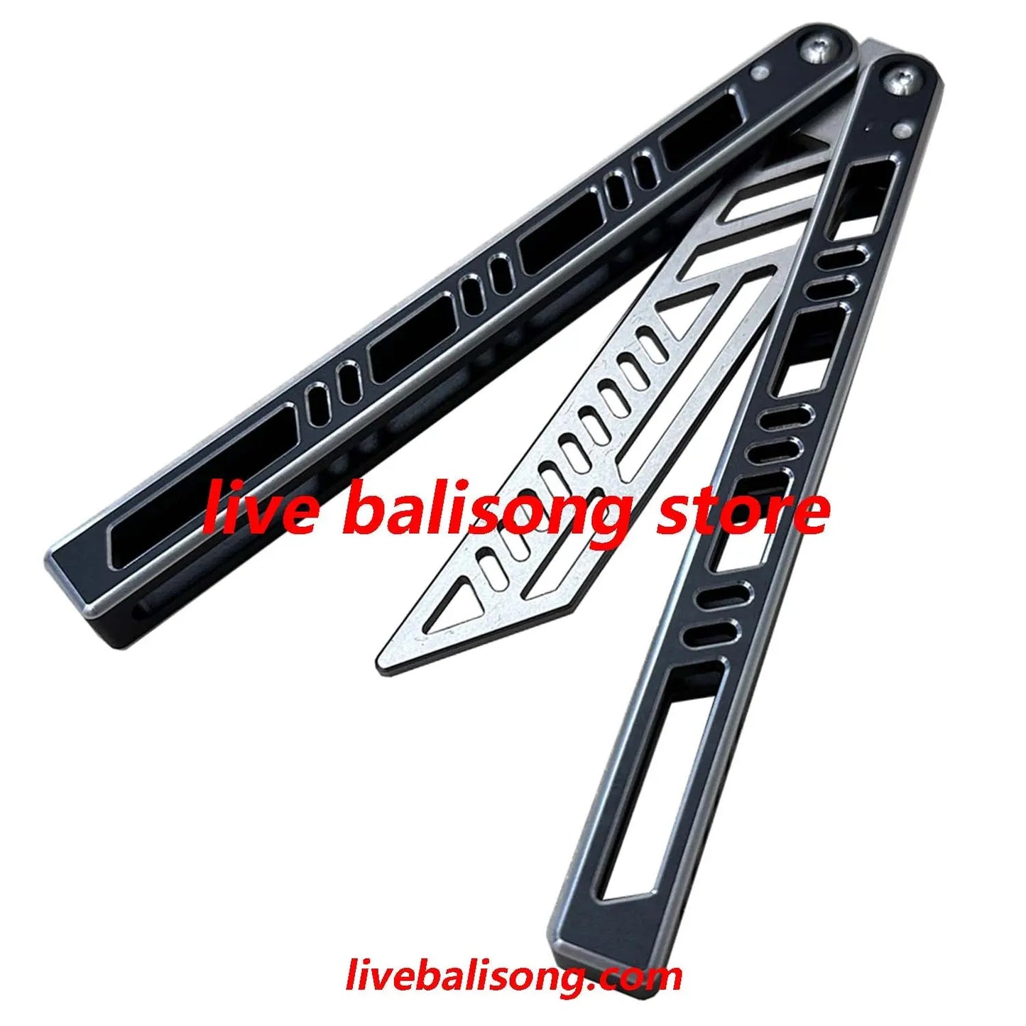 TOUCH TIMES Megalodon Balisong Trainer Clone 7075 Aluminum Handle livebalisong