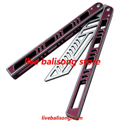 TOUCH TIMES Megalodon Balisong Trainer Clone 7075 Aluminum Handle livebalisong