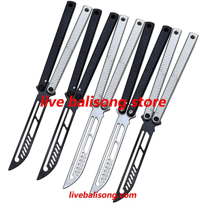 TOUCH TIMES Spiral Kraken V2.5 Balisong Trainer Clone 6061 Aluminum Handle livebalisong