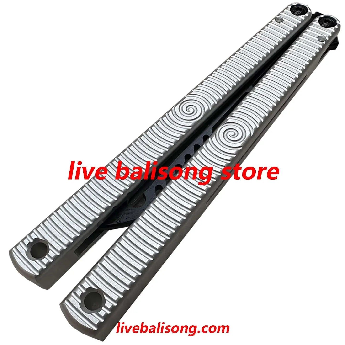 TOUCH TIMES Spiral Kraken V2.5 Balisong Trainer Clone 6061 Aluminum Handle livebalisong