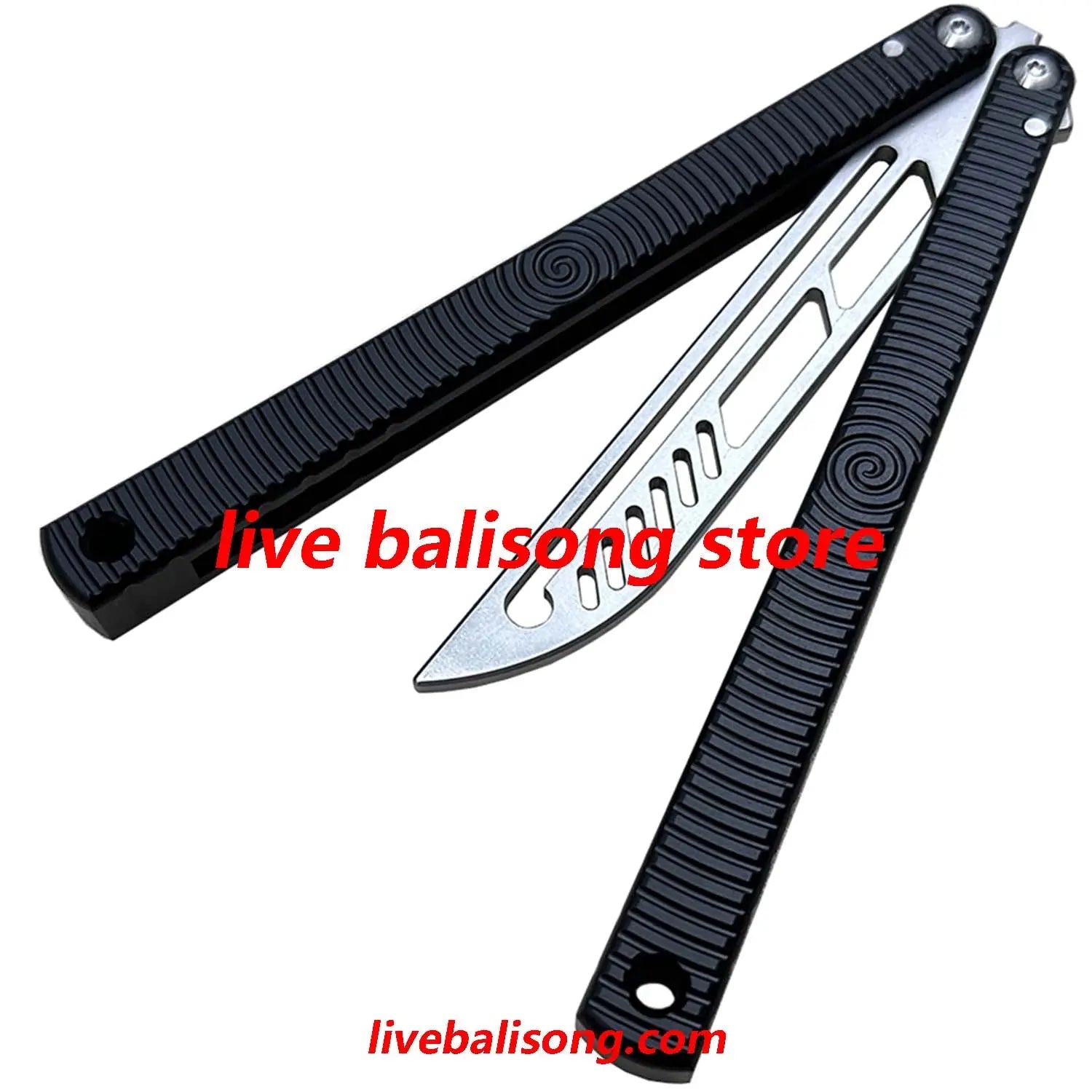 TOUCH TIMES Spiral Kraken V2.5 Balisong Trainer Clone 6061 Aluminum Handle livebalisong