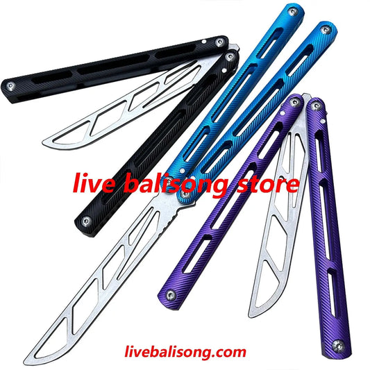 TOUCH TIMES Tsunami Balisong TrainerClone 7075 Aluminum Handle livebalisong