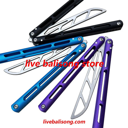 TOUCH TIMES Tsunami Balisong TrainerClone 7075 Aluminum Handle livebalisong