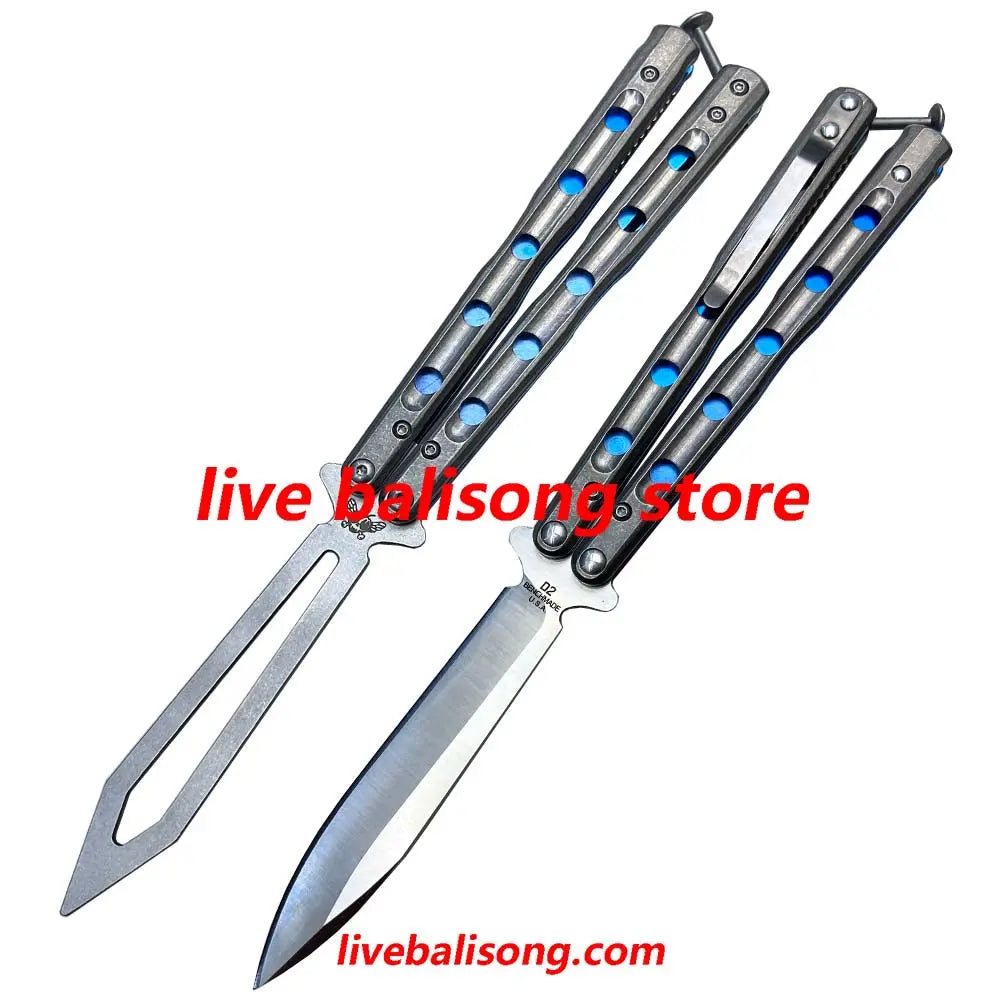 Theone BM51 V6 Balisong Clone Titanium Handle Bushing System livebalisong