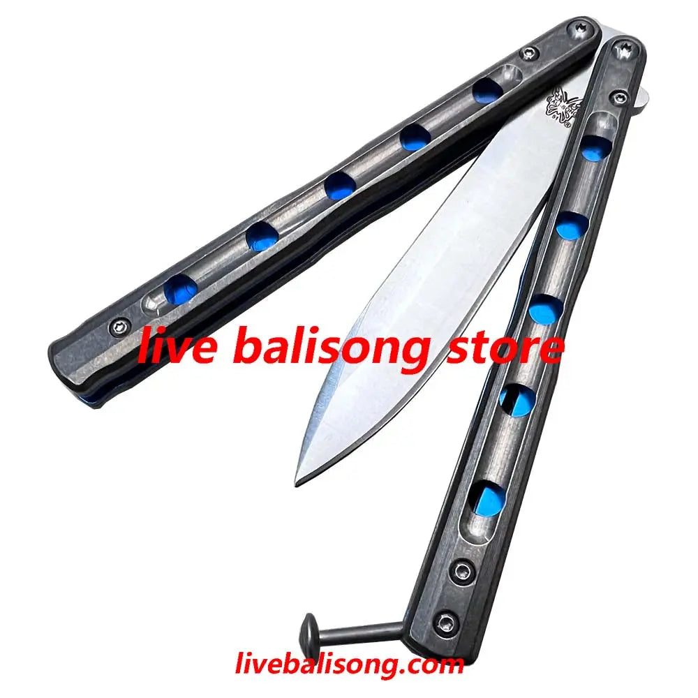 Theone BM51 V6 Balisong Clone Titanium Handle Bushing System livebalisong