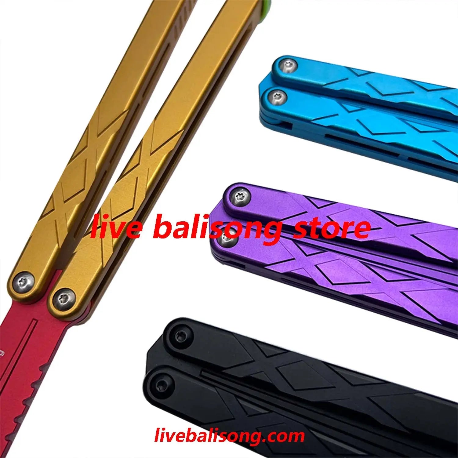 Yuppie Swordfish Balisong Trainer Clone 7075 Aluminum livebalisong